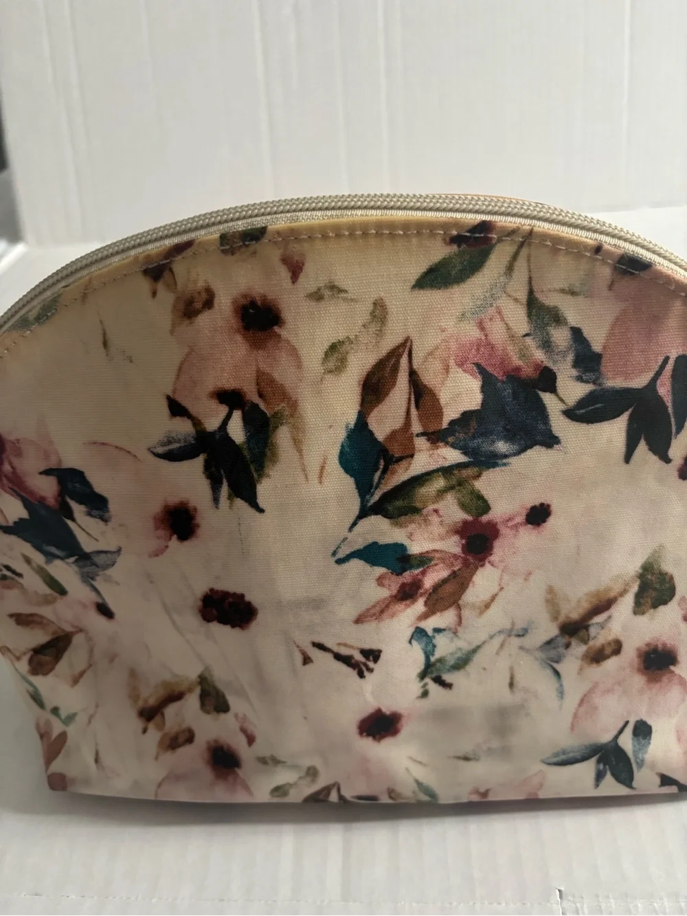 Ollie & Olivia Large Floral Cosmetic Pouch - (Empty)